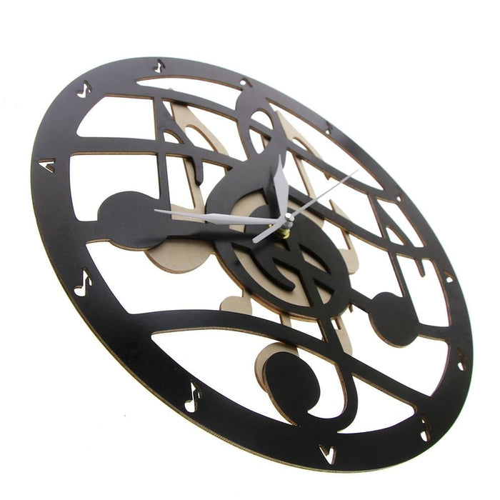 Musical Theme Wooden Wall Clock