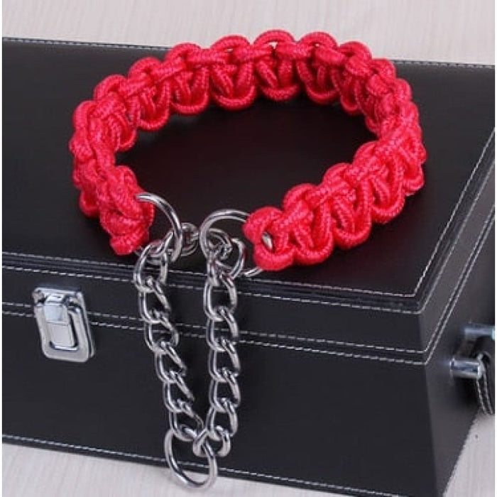 Nylon Outer And Cotton Core Collar Chain