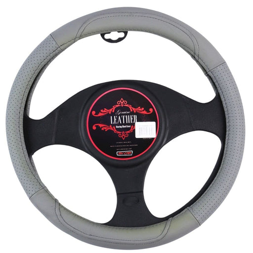 Oklahoma Steering Wheel Cover - Grey [leather]