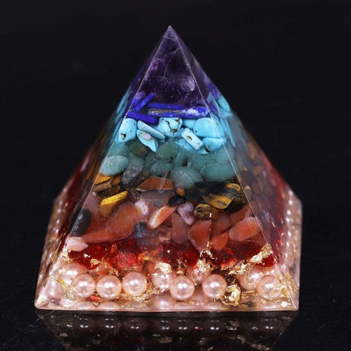 Orgonite Chakra Healing High Frequency Energy Seven Pyramid