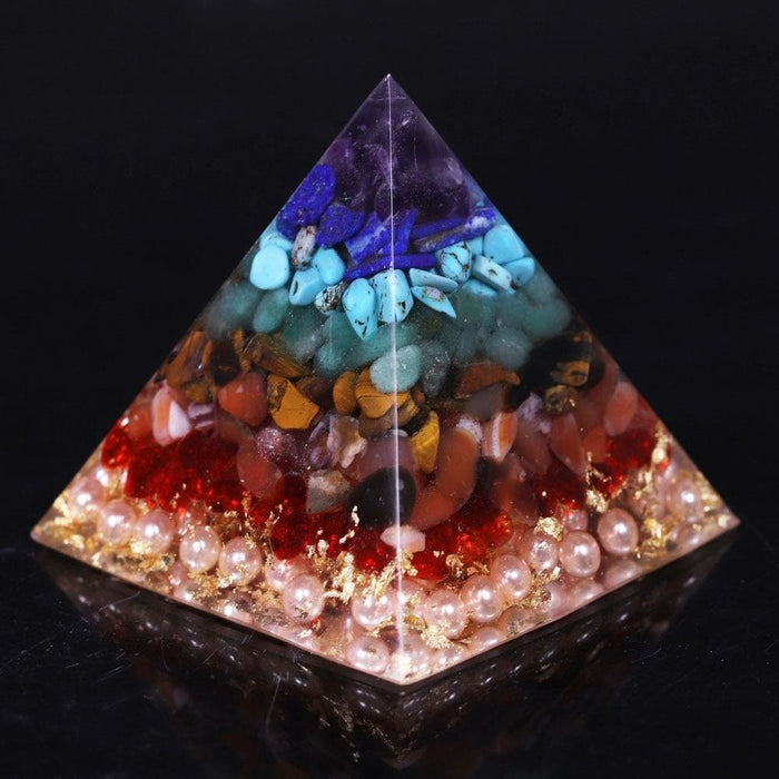 Orgonite Chakra Healing High Frequency Energy Seven Pyramid