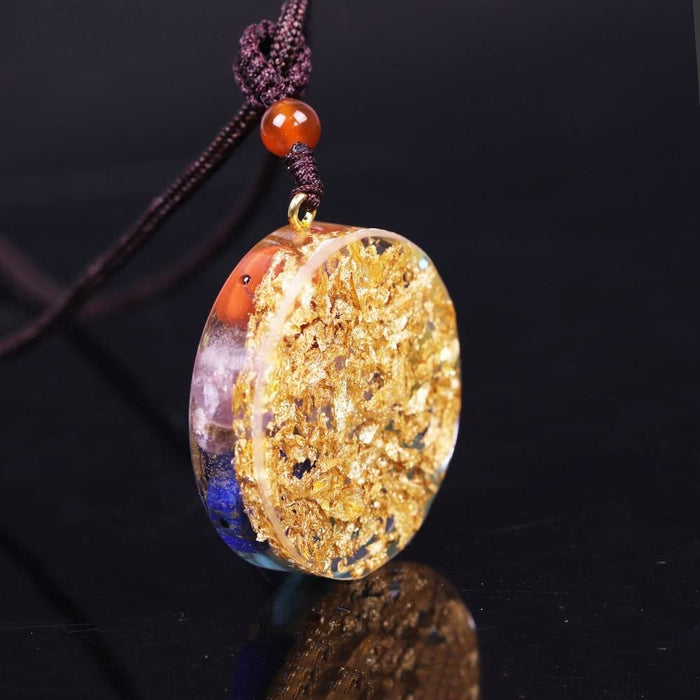 Orgonite Pendant Chakra Reiki Healing Necklace Yoga Energy