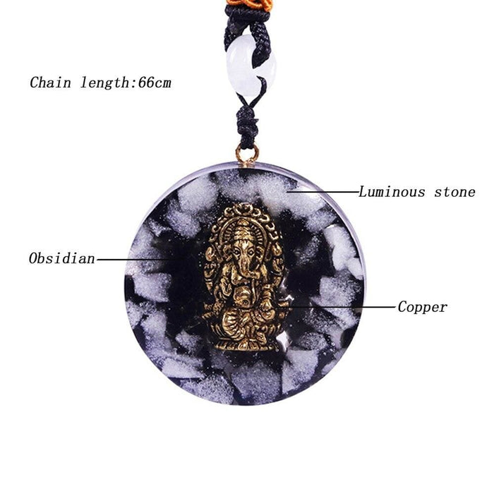 Orgonite Pendant Ganesh Orgone Necklacee Generator