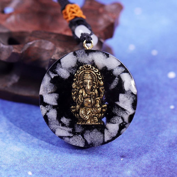 Orgonite Pendant Ganesh Orgone Necklacee Generator