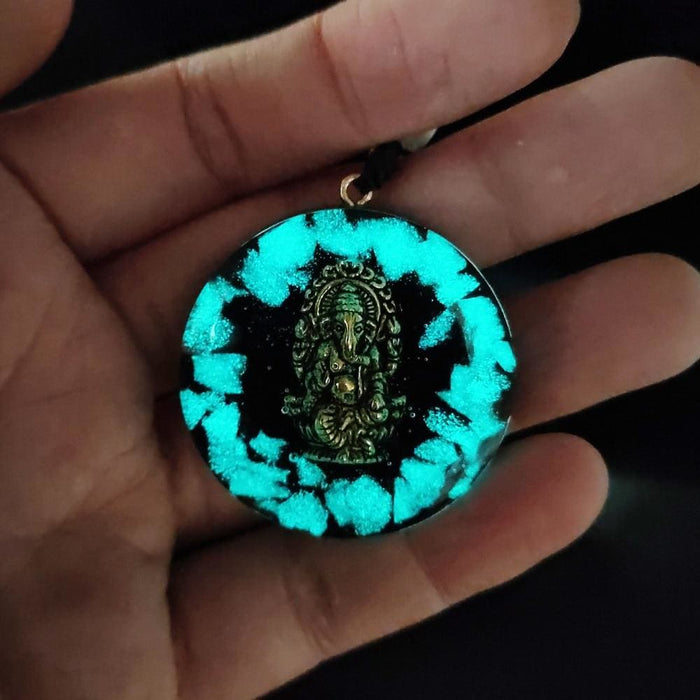 Orgonite Pendant Ganesh Orgone Necklacee Generator