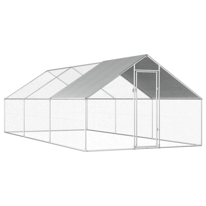 Outdoor Chicken Cage 2.75x6x1.92 m Galvanised Steel Oibikb