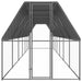 Outdoor Chicken Cage 2x12x2 m Galvanised Steel Topatip