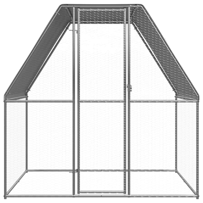 Outdoor Chicken Cage 2x2x2 m Galvanised Steel Opbiil