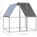 Outdoor Chicken Cage 2x2x2 m Galvanised Steel Opbiil