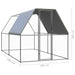 Outdoor Chicken Cage 2x2x2 m Galvanised Steel Tbnktok