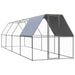 Outdoor Chicken Cage 2x2x2 m Galvanised Steel Tbnktxo