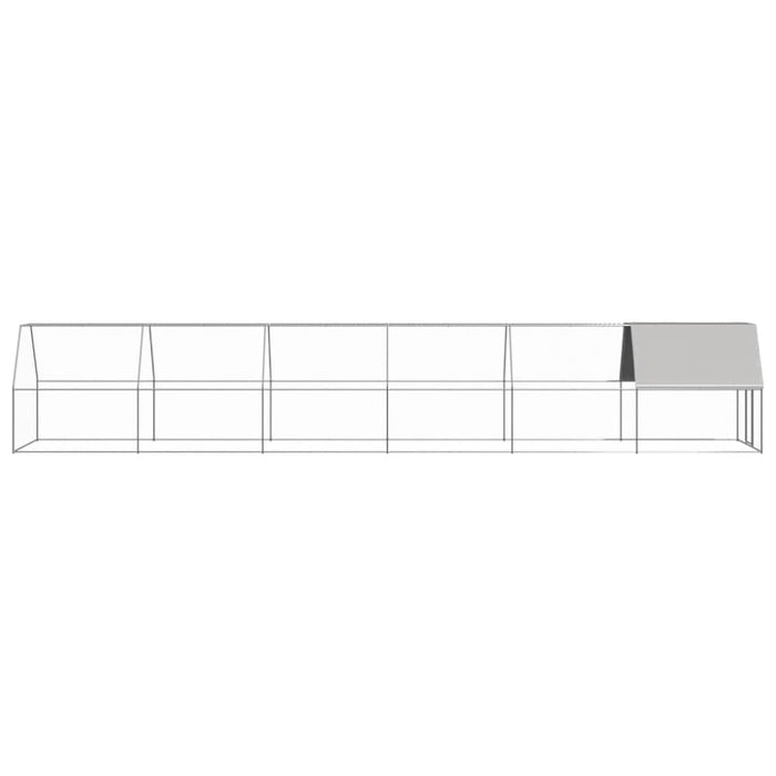 Outdoor Chicken Cage 2x2x2 m Galvanised Steel Tbnktxt