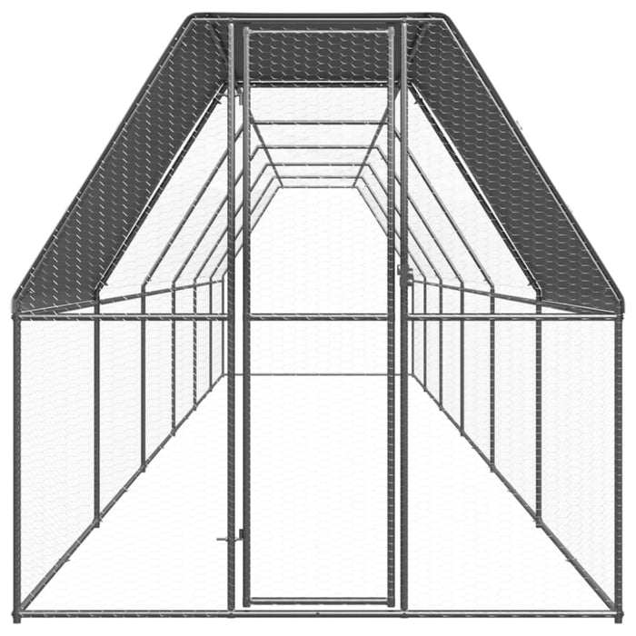 Outdoor Chicken Cage 2x2x2 m Galvanised Steel Tbnktxt