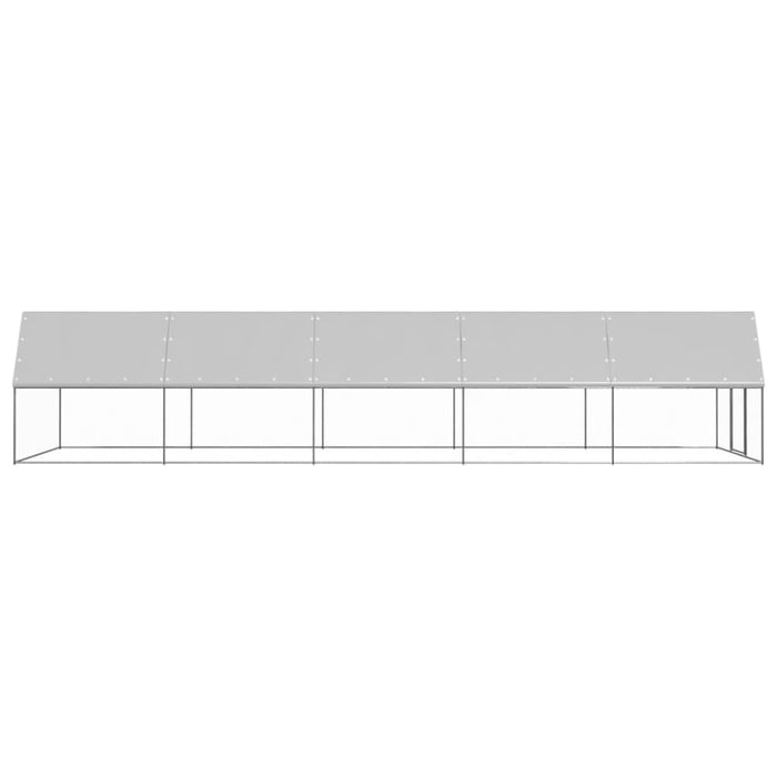 Outdoor Chicken Cage 3x10x2 m Galvanised Steel Topatik