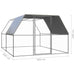 Outdoor Chicken Cage 3x2x2 m Galvanised Steel Tbnktxa