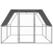 Outdoor Chicken Cage 3x2x2 m Galvanised Steel Tbnktxa