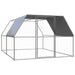 Outdoor Chicken Cage 3x2x2 m Galvanised Steel Tbnktxa