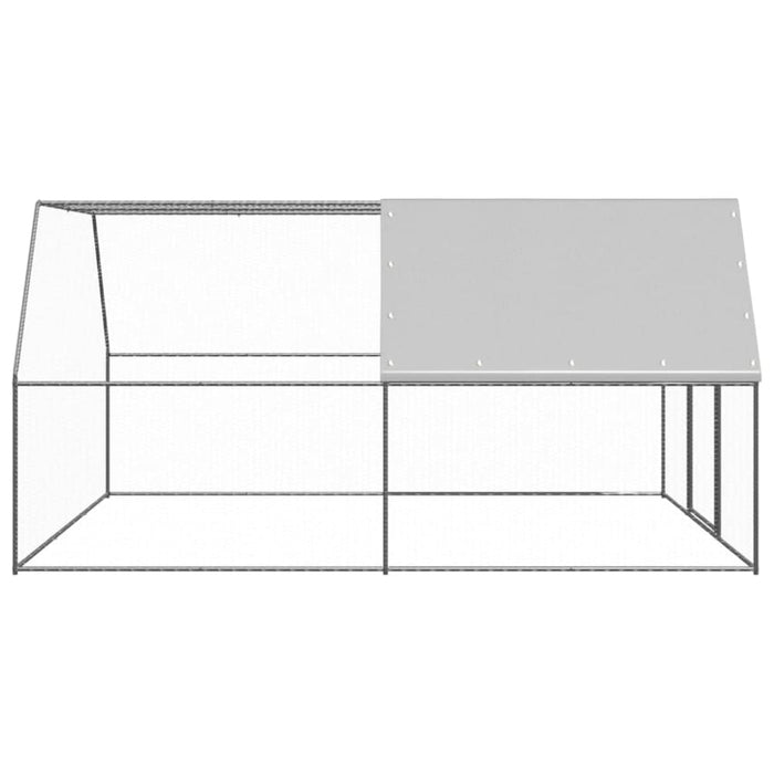 Outdoor Chicken Cage 3x2x2 m Galvanised Steel Tbnktxa