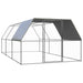 Outdoor Chicken Cage 3x2x2 m Galvanised Steel Tbnktxp