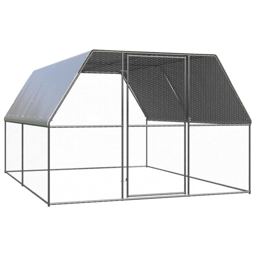 Outdoor Chicken Cage 3x4x2 m Galvanised Steel Topatil