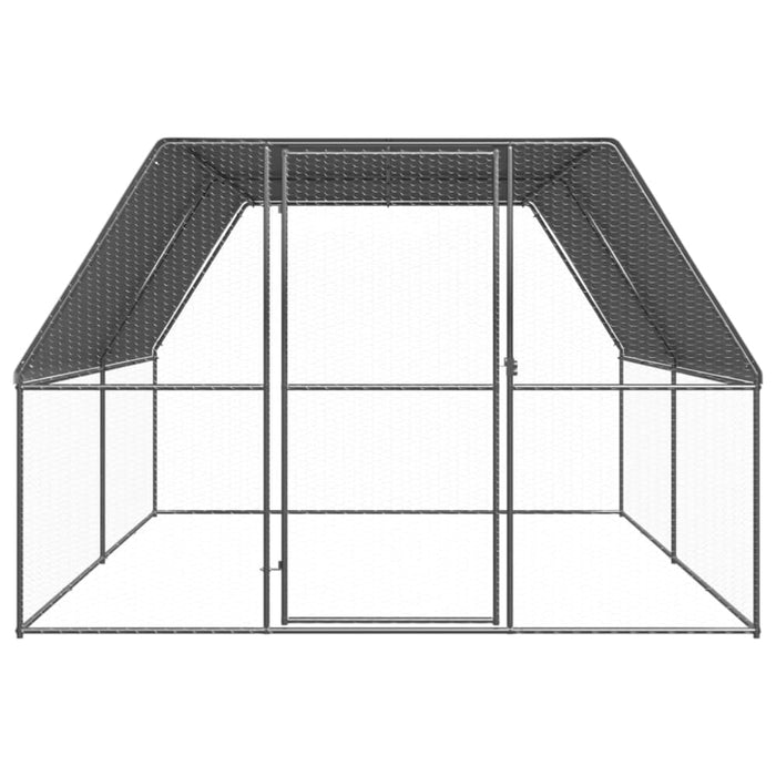 Outdoor Chicken Cage 3x4x2 m Galvanised Steel Topatil