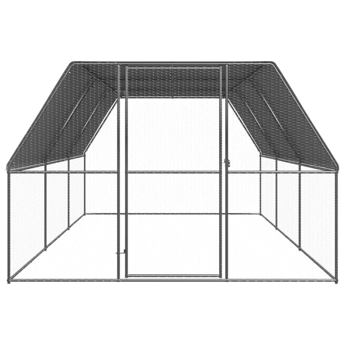 Outdoor Chicken Cage 3x6x2 m Galvanised Steel Topatii