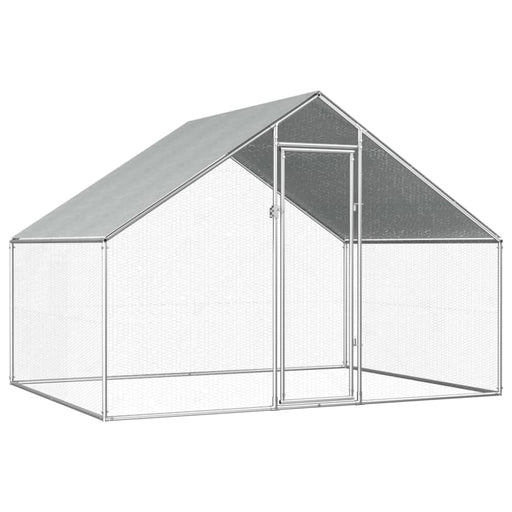 Outdoor Chicken Cage Galvanised Steel Oibinn