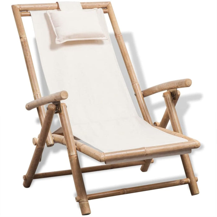 Outdoor Deck Chair Bamboo Gl89319