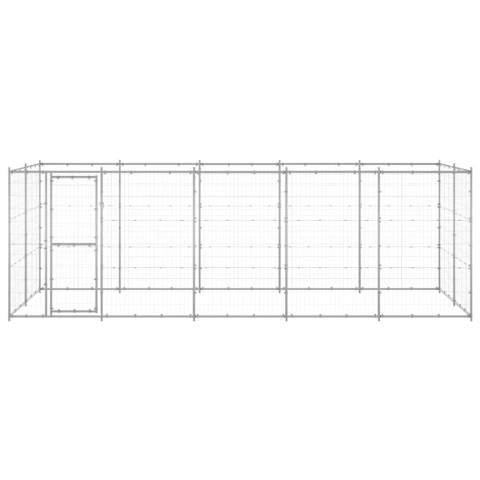 Outdoor Dog Kennel Galvanised Steel 12.1 M² Tbnxtbk