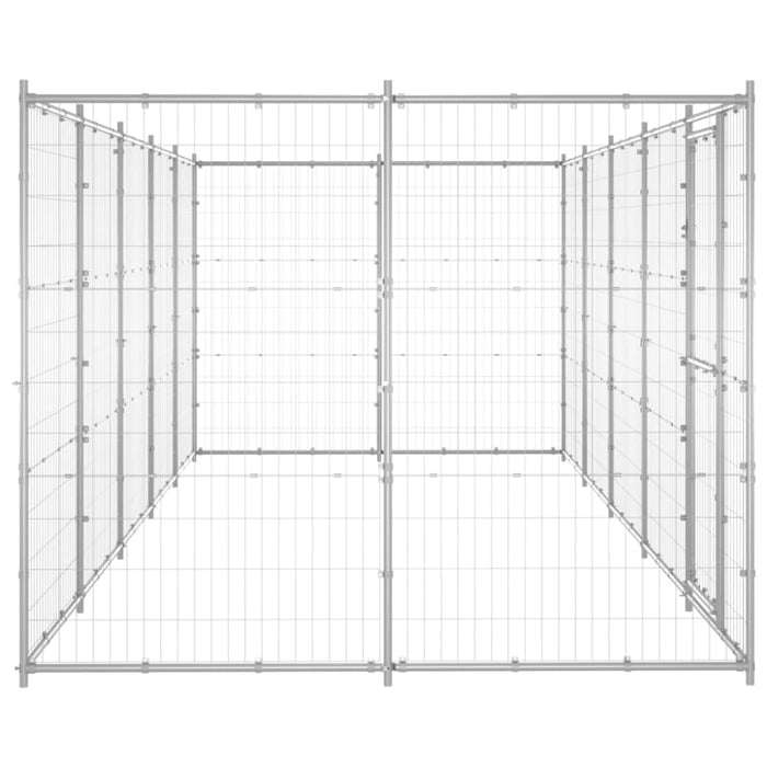 Outdoor Dog Kennel Galvanised Steel 12.1 M² Tbnxtbk