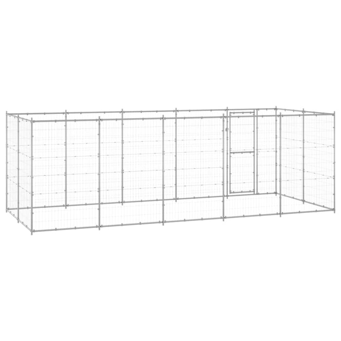 Outdoor Dog Kennel Galvanised Steel 12.1 M² Tbnxtbk