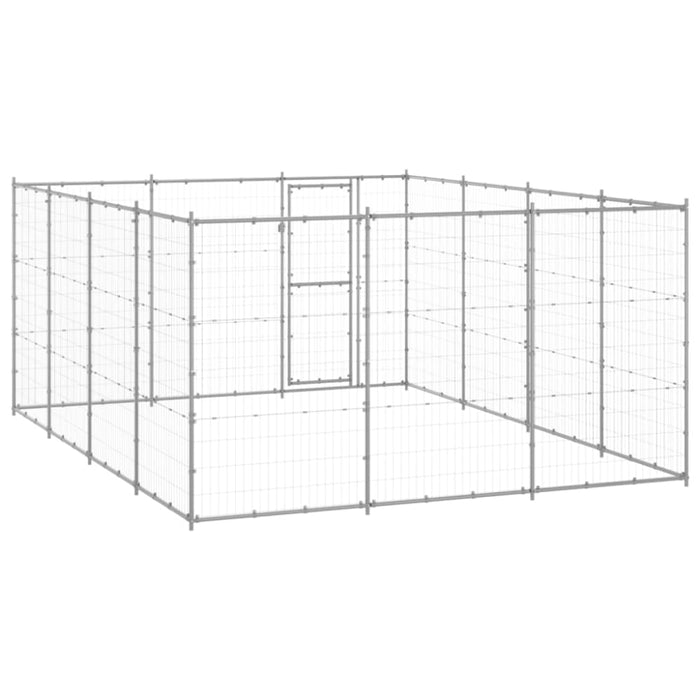 Outdoor Dog Kennel Galvanised Steel 14.52 M² Tbnxton