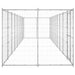 Outdoor Dog Kennel Galvanised Steel 21.78 M² Tbnxtoo