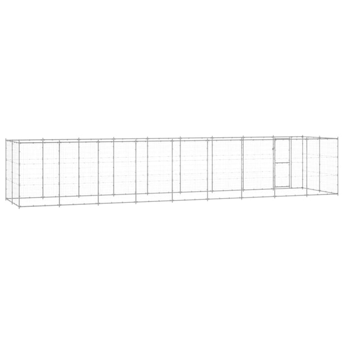 Outdoor Dog Kennel Galvanised Steel 21.78 M² Tbnxtoo