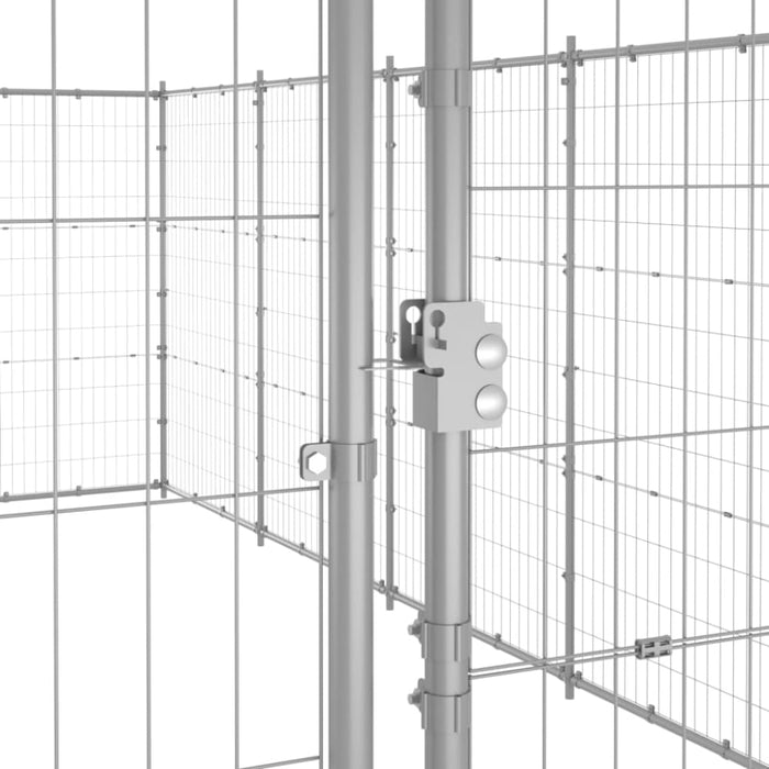 Outdoor Dog Kennel Galvanised Steel 21.78 M² Tbnxtxn