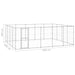 Outdoor Dog Kennel Galvanised Steel 24.2 M² Tbnxtok