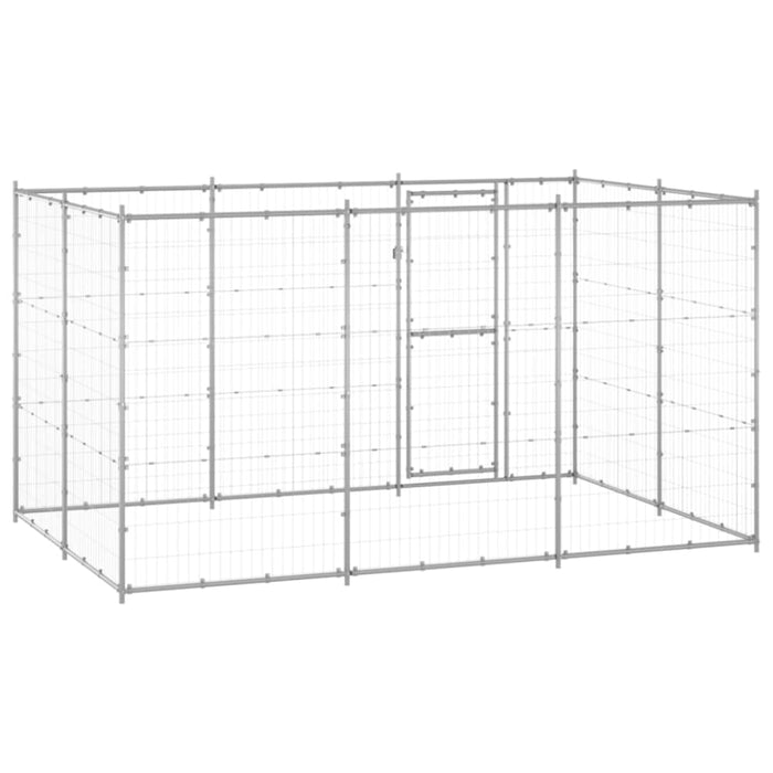 Outdoor Dog Kennel Galvanised Steel 7.26 M² Tbnxtbn