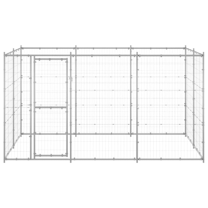 Outdoor Dog Kennel Galvanised Steel 7.26 M² Tbnxtbn