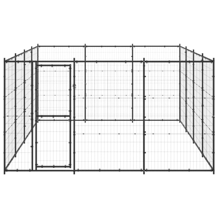 Outdoor Dog Kennel Steel 14.52 M² Tbnxtot