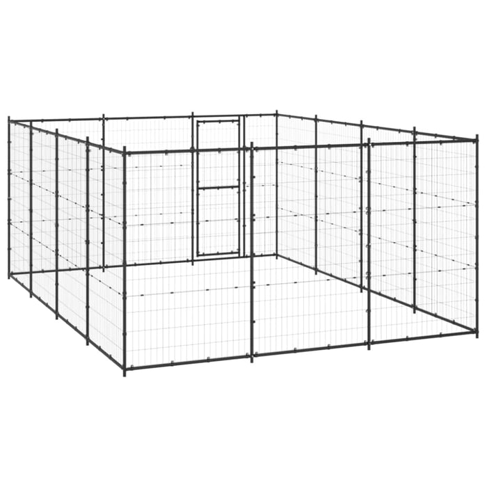 Outdoor Dog Kennel Steel 14.52 M² Tbnxtot