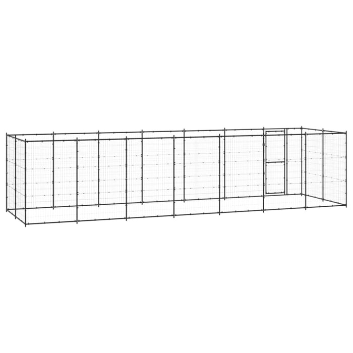 Outdoor Dog Kennel Steel 16.94 M² Tbnxtbb