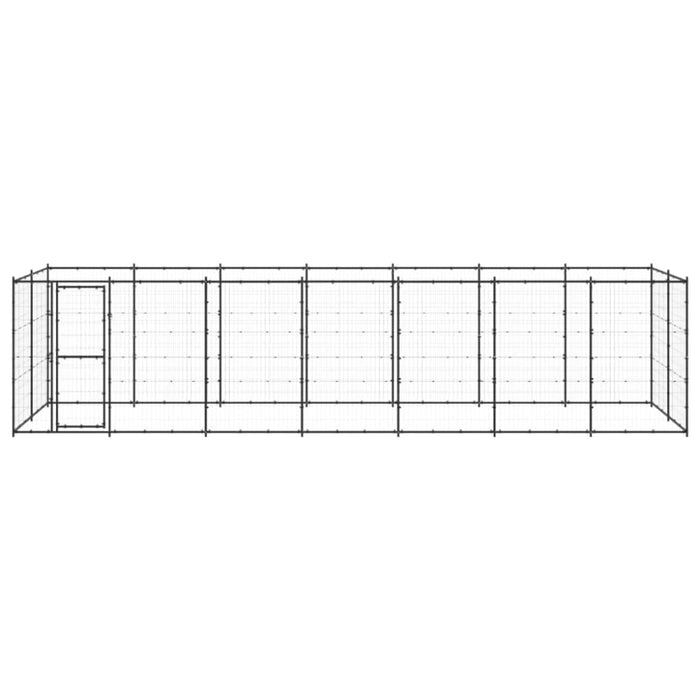 Outdoor Dog Kennel Steel 16.94 M² Tbnxtbb