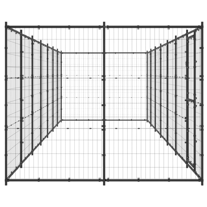 Outdoor Dog Kennel Steel 16.94 M² Tbnxtbb