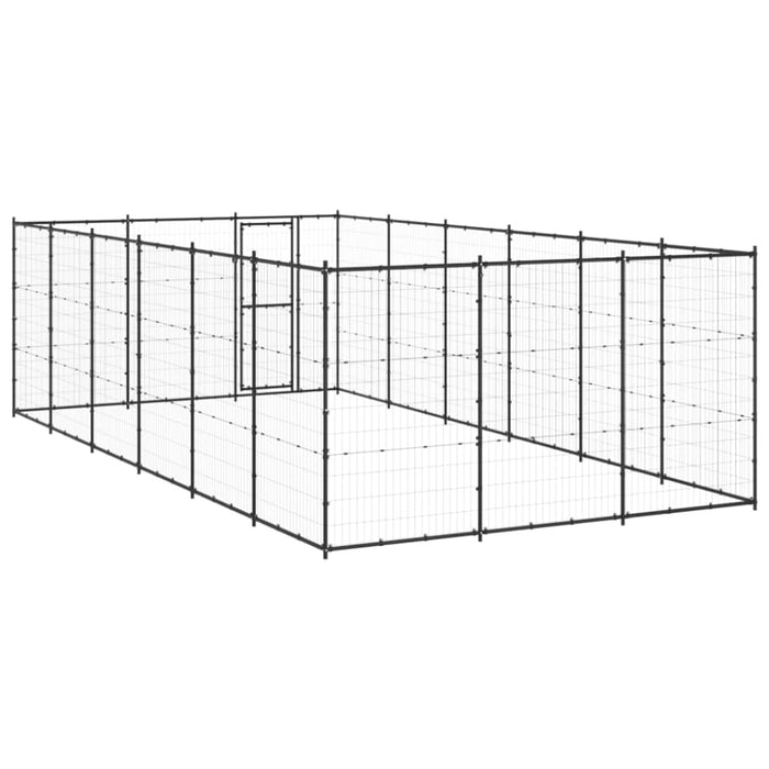 Outdoor Dog Kennel Steel 21.78 M² Tbnxtxt