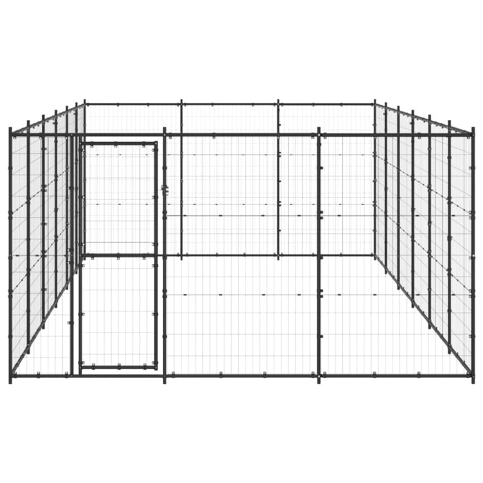 Outdoor Dog Kennel Steel 21.78 M² Tbnxtxt