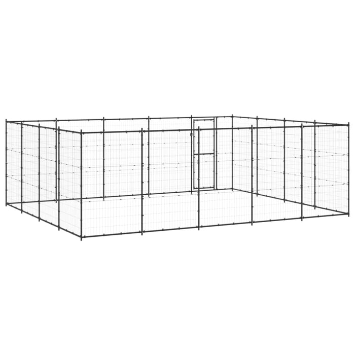 Outdoor Dog Kennel Steel 24.2 M² Tbnxtoa