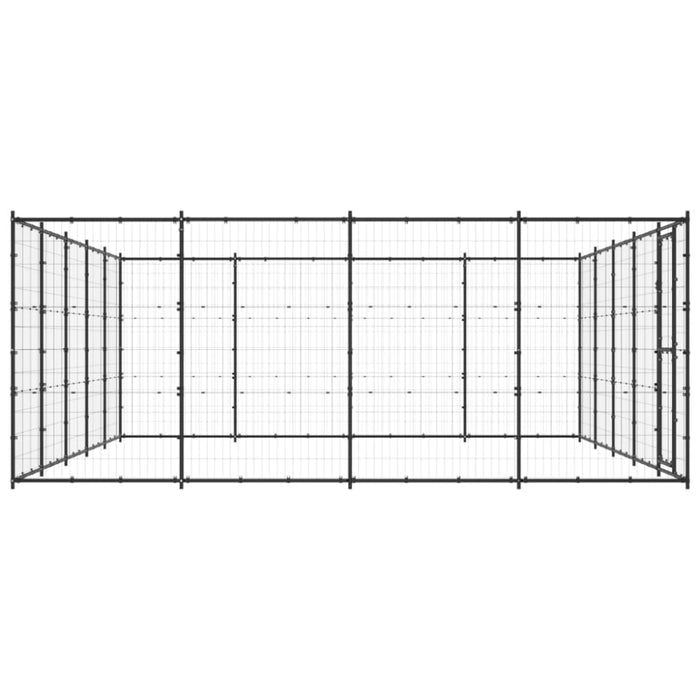 Outdoor Dog Kennel Steel 24.2 M² Tbnxtoa