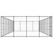 Outdoor Dog Kennel Steel 53.24 M² Tbnxtoi