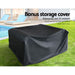 Outdoor Furniture Lounge Setting Garden Patio Wicker Cover