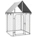 Outdoor Dog Kennel With Roof 100x100x150 Cm Oioakp